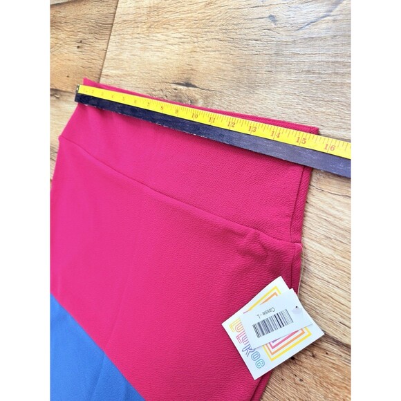 new with tags!  LuLaRoe “Cassie” pencil skirt colorblock Soft, stretchy, - Picture 3 of 8